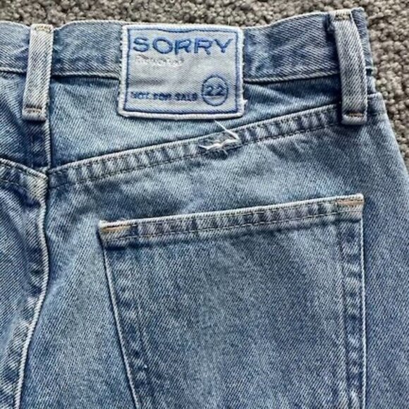Rare One-of-a-kind pair of Sorry Not For Sale Sample Jeans - Size 30 x 33 OOAK - Picture 10 of 12